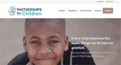 Desktop Screenshot of partnershipsforchildren.org